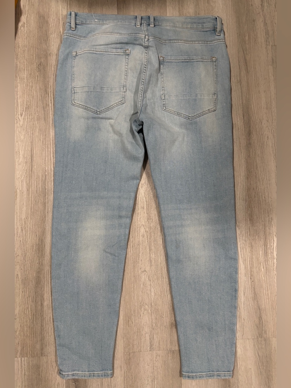 ZARA Light Blue Wash Slim Fit Stretch Mens Jeans 38 X 30